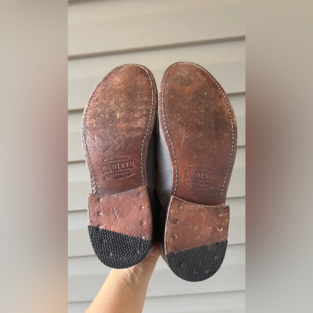BED|STU Gray and Brown Loafers - Picture 9 of 12